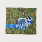 Wilderness Blue Jay Wandkleed (Voorkant (horizontaal))