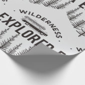 Wilderness Explorer Station Wagon Canoe Trees Cadeaupapier (Hoek)