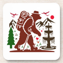 Wilderness Hiking Beer Explorer Art Print