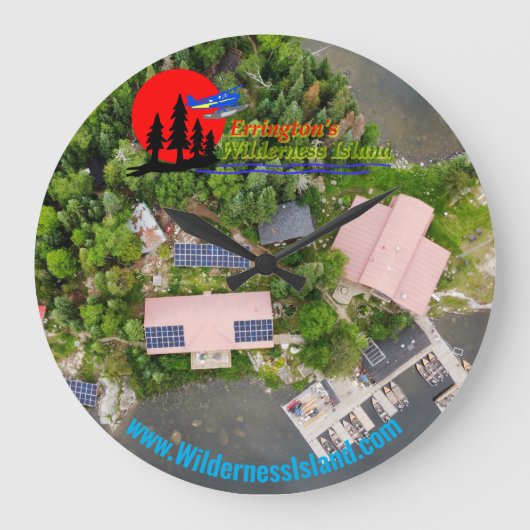 Wilderness Island Clock Grote Klok (Voorkant)