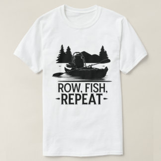 Wilderness Kajak Roeien en Vist Avontuur T-shirt