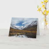 Wilderness Landschap - Alaska Interior Mountains Kaart (Gele Bloem)