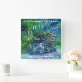 Wilderness Logging Truck Wall Clock Vierkante Klok (Huis)