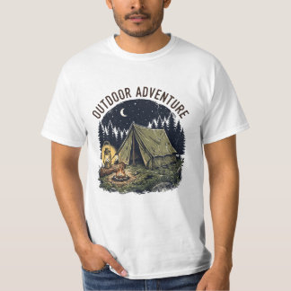 Wilderness Nacht Kamp - Vintage Bos & Kampvuur  T-shirt