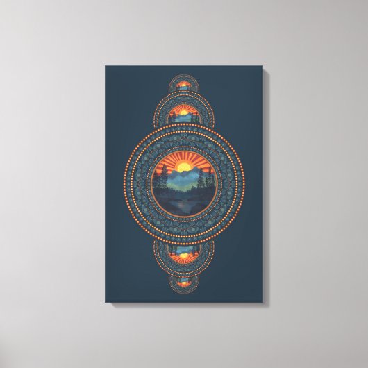  Wilderness Ornamental Mandala Canvas (Voorkant)