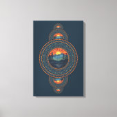  Wilderness Ornamental Mandala Canvas Afdruk (Voorkant)
