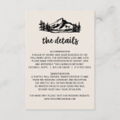 Wilderness Pset Wedding Details Kaart (Voorkant)