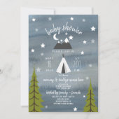 Wilderness Stars Neutre Invitation Baby shower (Devant)
