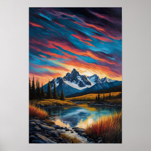 Wilderness Symfonie, ongetemde Natuur Poster