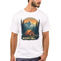 Wilderness wacht op T-shirt | Omarm het avontuur