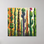 Wilderness Wandkunst Cactus Canvas Afdruk (Voorkant)