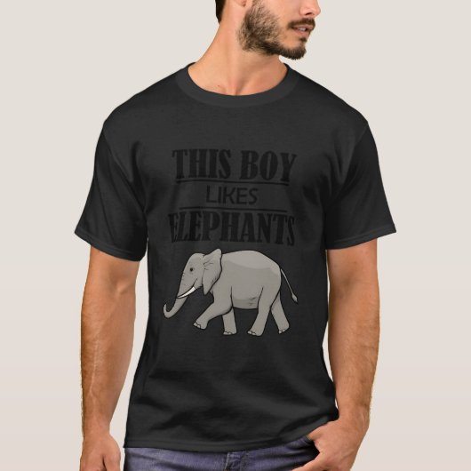 Wilderness Wild Animals Elephants Saying T-shirt (Voorkant)