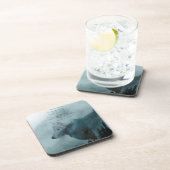 Wilderness Wolf & Eco Gedicht Onderzetter (Rechterzijde)