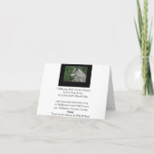 WILDERNESS WOLF Gedicht op een Note Kaart (Achterkant)