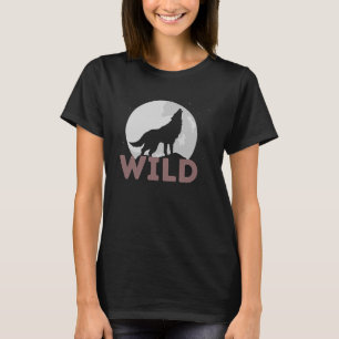 Wilderness Wolf Natuur Moon Survival Outdoor Survi T-shirt