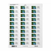 Wilderness Wooded Lake Etiket (Full Sheet)