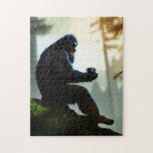 Wildernis Bos Bigfoot Ochtend Kalm Koffie