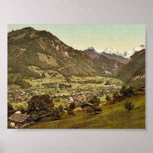 Wilderswil, Schynige Platte, met Mount Ei Poster