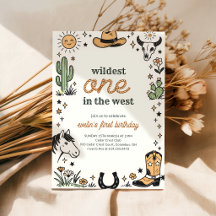 Wildest One Western Cowboy Eerste Verjaardag