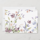 Wildflower 1st Birthday Photo Invitation (Dos)