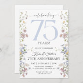 Wildflower 75e Jubileum Kaart (Voorkant / Achterkant)