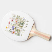 Wildflower aangepaste naam tafeltennisbatje (Zijkant)