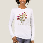 Wildflower aangepaste naam Tri-Blend shirt (Voorkant volledig)