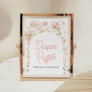 Wildflower Arch Baby in Bloom Luier Raffle Poster
