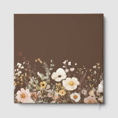 Wildflower Autumn Fall Floral Wedding Gastenboek (Achterkant)