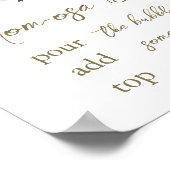 Wildflower Baby in bloei Baby shower Momosa teken Poster (Hoek)