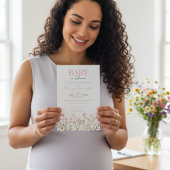Wildflower Baby in Bloom Baby Shower Invitation