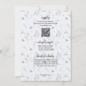 Wildflower Baby in Bloom Boy All in One Shower Kaart (Achterkant)