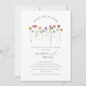 Wildflower Baby in Bloom Couple's Foto Kaart (Voorkant)