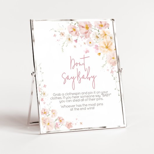 Wildflower Baby in Bloom Don't Say Baby Poster