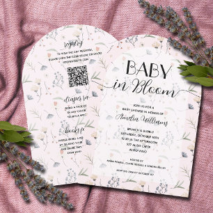 Wildflower Baby in Bloom Girl All in One Shower Kaart