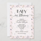 Wildflower Baby in Bloom Girl All in One Shower Kaart (Voorkant)