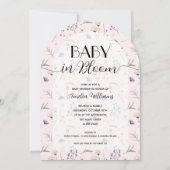 Wildflower Baby in Bloom Girl All in One Shower Kaart (Voorkant)