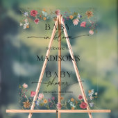 Wildflower Baby in Bloom Welkom Acryl Teken Acryl Bord (Neutraal)