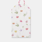 Wildflower baby shower dank u cadeaulabel (Achterkant)