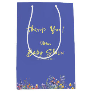 Wildflower Baby shower Gift Bag Medium Cadeauzakje
