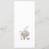 Wildflower Baby shower Menu (Achterkant)