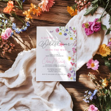 Wildflower Baby shower uitnodiging | Baby in Bloom