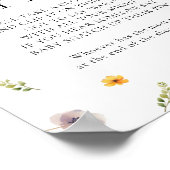 Wildflower Baby Shower 'Zeg geen baby' spel Poster (Hoek)