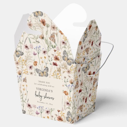 Wildflower Babyfeest Bedankdoosjes (Geopend)