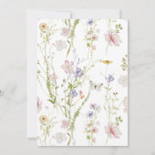 Wildflower Baptism Girl Invitation (Dos)