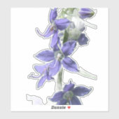 Wildflower Beauty – Nature Photo Sticker (Feuille)
