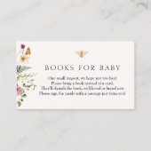 Wildflower Bee Books voor Baby insert kaart (Voorkant)