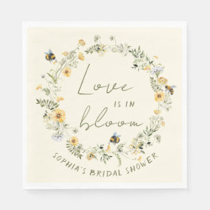 Wildflower Bee Vrijgezellenfeest servetten