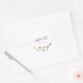 Wildflower Bewerkbare Aangepaste Favor Sticker (Envelop)