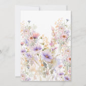 Wildflower Birthday Thank You Card Kaart (Achterkant)